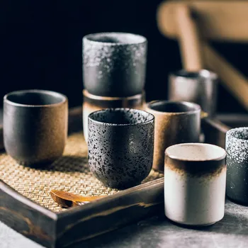 150 ml 200 ml Japonský Štýl Teacup Vody Pohár Kameniny Keramické Ručne maľované Kungfu Teacup Kuchyne Drinkware