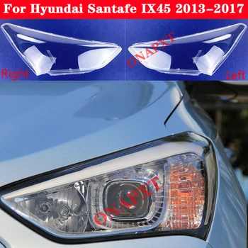 Auto Svetla Čiapky Pre Hyundai Santafe IX45 roky 2013-2017 Auto Svetlometov Kryt Transparentné Tienidlo Lampy Prípade Sklo Objektívu Shell