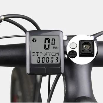 Bicykel Káblové Stopky Jednoduché Použitie Nepremokavé Cyklistické Počítač S Digitálny LCD Displej, Odolné