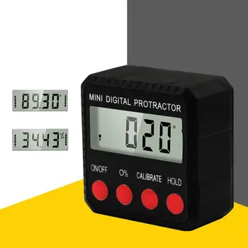 Mini Elektronická Vodováha Magnetické Horizontálny Uhol Meter Finder Digitálny Displej Uhlomeru Inclinometer
