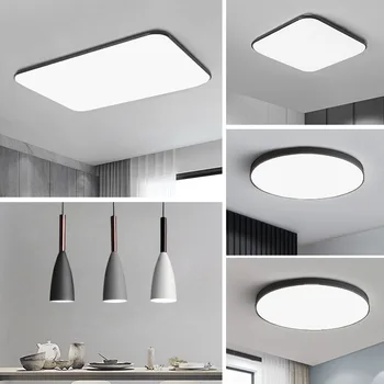 Nordic štýl obývacia izba obdĺžnikový osvetlenie LED moderný minimalistický spálne dekorácie, jedáleň, balkón stropné lampy