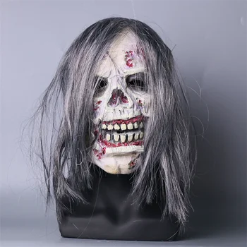 Nový Horor Strašidelné Parochňu Maska Cosplay Maska na Tvár Halloween Party Kostým, Maska Prop Maškaráda Joker Latex Pokrývky hlavy Ples