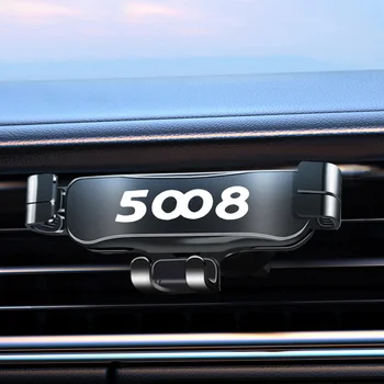 Peugeot 5008 Auto Držiaka Telefónu Auto Lock Pre Xiao LG iPhone Samsung Huawei Kovové Auto Gravity Mobilný Telefón Stojan Príslušenstvo