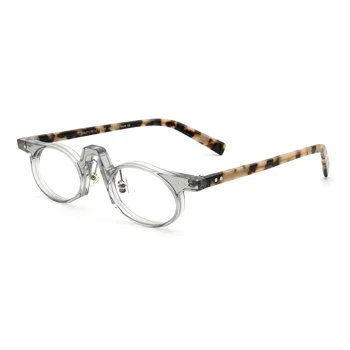 Retro okuliare rám mužov kolo acetát dizajnér značky optické okuliare Krátkozrakosť čítanie ženy OKULIARE dioptrické RÁM