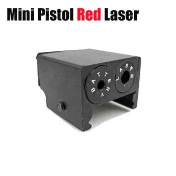 Taktické Mini Pištole Red Dot Laser Červeným Laserovým Bodom Pohľad